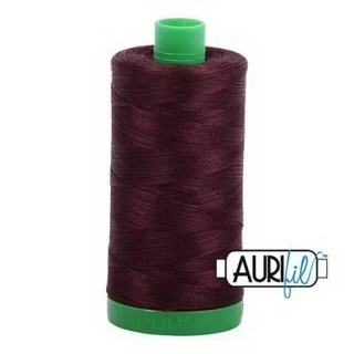 Aurifil Cotton Mako Thread 40wt 1000m Box of 6 DARK WINE Photo