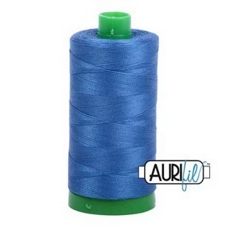 Aurifil Cotton Mako Thread 40wt 1000m Box of 6 DELFT BLUE Photo