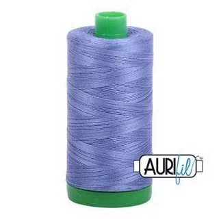 Aurifil Cotton Mako Thread 40wt 1000m Box of 6 DUSTY BLU VIOLET Photo