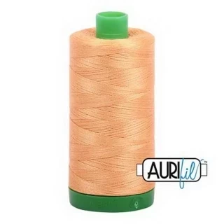 Aurifil Cotton Mako Thread 40wt 1000m Box of 6 GOLDEN HONEY Photo