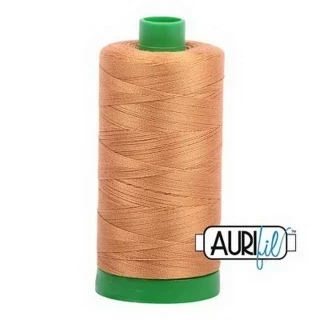 Aurifil Cotton Mako Thread 40wt 1000m Box of 6 GOLDEN TOAST Photo