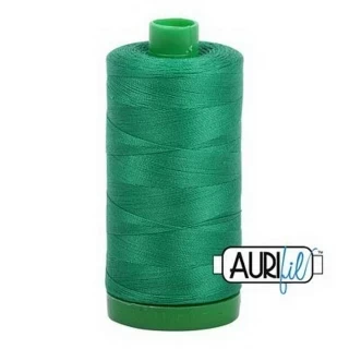 Aurifil Cotton Mako Thread 40wt 1000m Box of 6 GREEN Photo