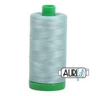 Aurifil Cotton Mako Thread 40wt 1000m Box of 6 LIGHT JUNIPER Photo