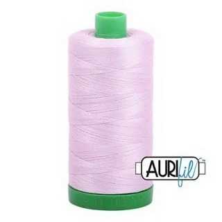 Aurifil Cotton Mako Thread 40wt 1000m Box of 6 LIGHT LILAC Photo