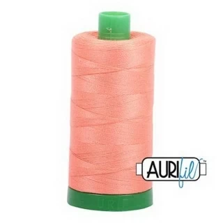 Aurifil Cotton Mako Thread 40wt 1000m Box of 6 LIGHT SALMON Photo