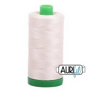 Aurifil Cotton Mako Thread 40wt 1000m Box of 6 LIGHT SAND Photo