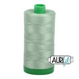 Aurifil Cotton Mako Thread 40wt 1000m Box of 6 LODEN GREEN Photo