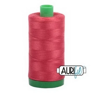 Aurifil Cotton Mako Thread 40wt 1000m Box of 6 MEDIUM PEONY Photo