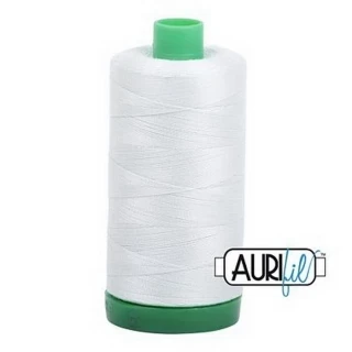 Aurifil Cotton Mako Thread 40wt 1000m Box of 6 MINT ICE Photo