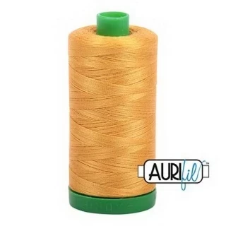 Aurifil Cotton Mako Thread 40wt 1000m Box of 6 ORANGE MUSTARD Photo