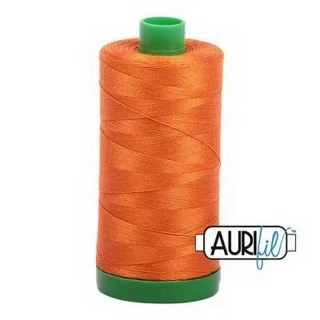 Aurifil Cotton Mako Thread 40wt 1000m Box of 6 PUMPKIN Photo