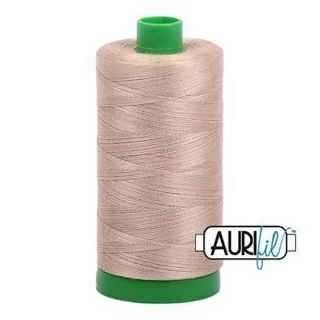 Aurifil Cotton Mako Thread 40wt 1000m Box of 6 SAND Photo