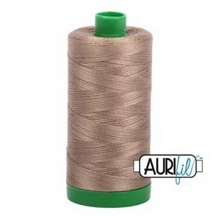 Aurifil Cotton Mako Thread 40wt 1000m Box of 6 SANDSTONE Photo