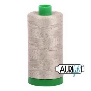 Aurifil Cotton Mako Thread 40wt 1000m Box of 6 STONE Photo