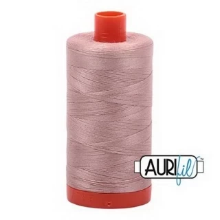 Aurifil Cotton Mako Thread 50wt 1300m Box of 6 ANTIQUE BLUSH Photo