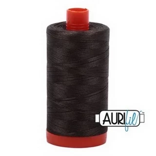 Aurifil Cotton Mako Thread 50wt 1300m Box of 6 ASPHALT Photo