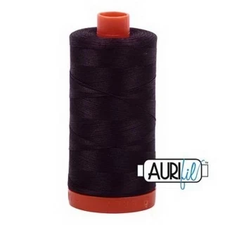 Aurifil Cotton Mako Thread 50wt 1300m Box of 6 AUBERGINE Photo