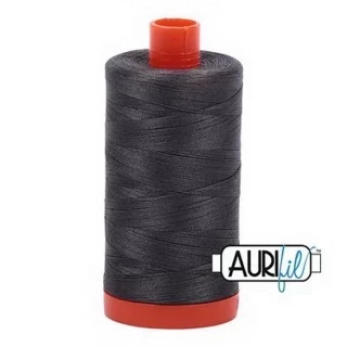 Aurifil Cotton Mako Thread 50wt 1300m Box of 6 DARK PEWTER Photo