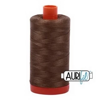 Aurifil Cotton Mako Thread 50wt 1300m Box of 6 DARK SANDSTONE Photo