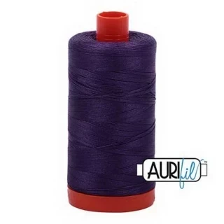 Aurifil Cotton Mako Thread 50wt 1300m Box of 6 DARK VIOLET Photo