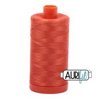 Aurifil Cotton Mako Thread 50wt 1300m Box of 6 DUSTY ORANGE Photo