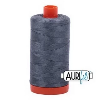 Aurifil Cotton Mako Thread 50wt 1300m Box of 6 GRAY Photo