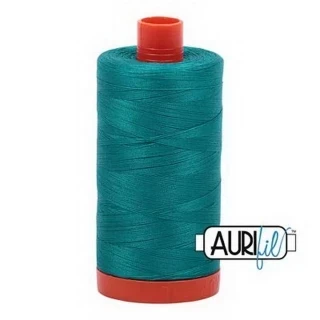 Aurifil Cotton Mako Thread 50wt 1300m Box of 6 JADE Photo