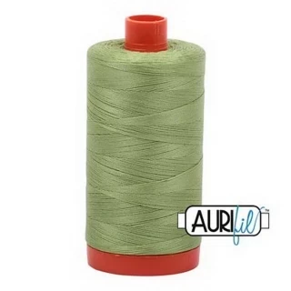 Aurifil Cotton Mako Thread 50wt 1300m Box of 6 LIGHT FERN Photo