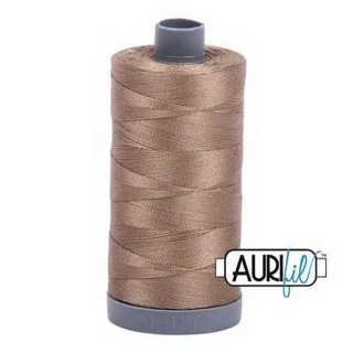 Aurifil Cotton Mako Thread 28wt 820yd 6ct SANDSTONE Photo