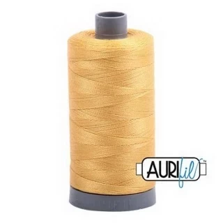 Aurifil Cotton Mako Thread 28wt 820yd 6ct SPUN GOLD Photo