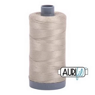 Aurifil Cotton Mako Thread 28wt 820yd 6ct STONE Photo