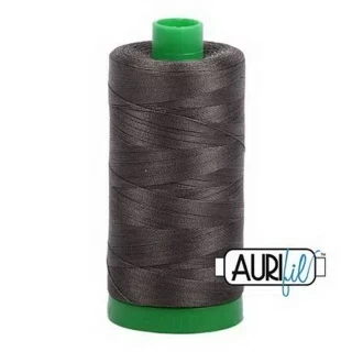 Aurifil Cotton Mako Thread 40wt 1000m 6ct ASPHALT Photo