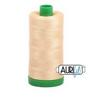 Aurifil Cotton Mako Thread 40wt 1000m 6ct CAMEL Photo