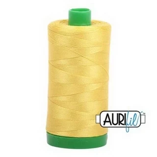 Aurifil Cotton Mako Thread 40wt 1000m 6ct GOLD YELLOW Photo