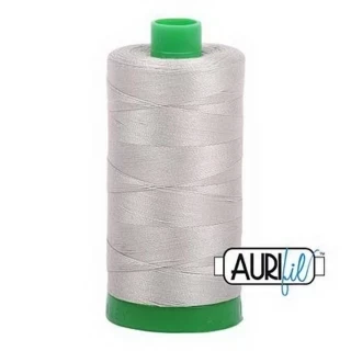 Aurifil Cotton Mako Thread 40wt 1000m 6ct LIGHT GRAY Photo