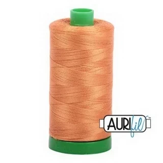 Aurifil Cotton Mako Thread 40wt 1000m 6ct MEDIUM ORANGE Photo