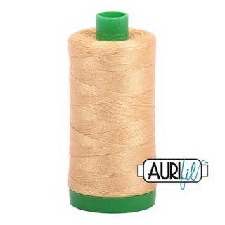 Aurifil Cotton Mako Thread 40wt 1000m 6ct OCHER YELLOW Photo