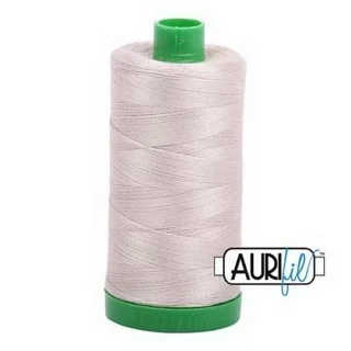 Aurifil Cotton Mako Thread 40wt 1000m 6ct PEWTER Photo