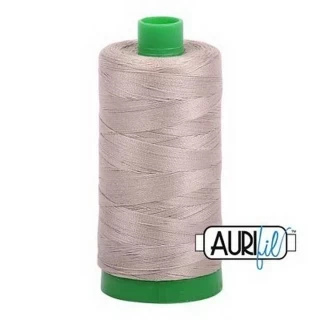 Aurifil Cotton Mako Thread 40wt 1000m 6ct ROPE BEIGE Photo