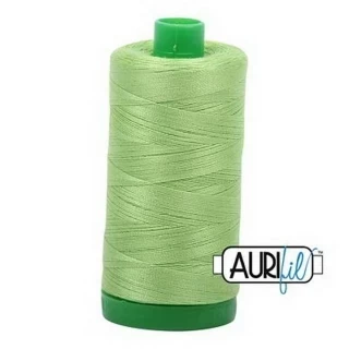 Aurifil Cotton Mako Thread 40wt 1000m 6ct SHINING GREEN Photo