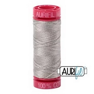 Aurifil Mako 12wt 55yd Light Grey Photo