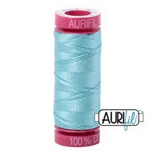 Aurifil Mako 12wt 55yd Light Turquoise Photo