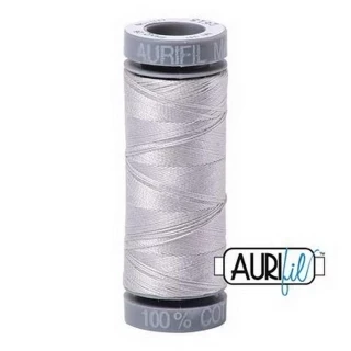 Aurifil Mako Cotton 28wt 110 yds ALUMINIUM Photo