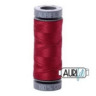 Aurifil Mako Cotton 28wt 110 yds BURGUNDY Photo