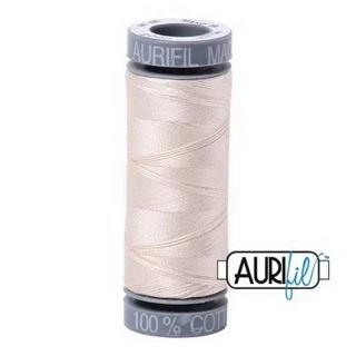 Aurifil Mako Cotton 28wt 110 yds LIGHT SAND Photo