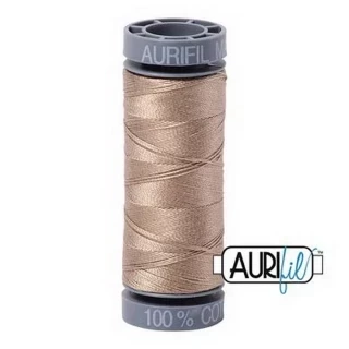 Aurifil Mako Cotton 28wt 110 yds LINEN Photo