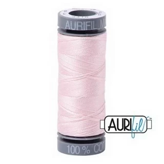 Aurifil Mako Cotton 28wt 110 yds PALE PINK Photo