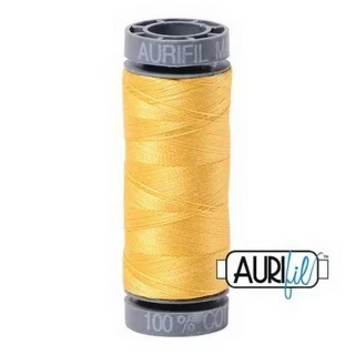 Aurifil Mako Cotton 28wt 110 yds PALE YELLOW Photo