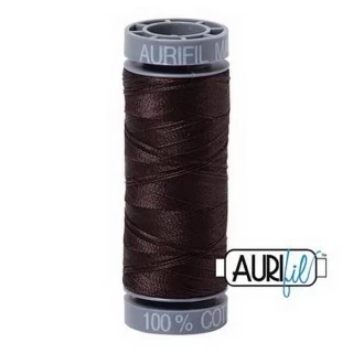 Aurifil Mako Cotton 28wt 110 yds VERY DARK BARK Photo