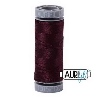 Aurifil Mako Cotton 28wt 110 yds VERY DARK BROWN Photo